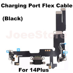Charging Port Flex Cable for iPhone 11 12 13 14 Pro Max Mini X XS XR USB Charger Dock Connector With Microphone Ribbon Repair