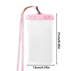 Cell Phone Waterproof Pouch Waterproof Cell Phone Case Dry Bag Touchscreen Function Transparent For Travel Rainy Cruise Ship