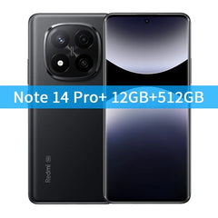 Xiaomi Redmi Note 14 Pro+ Plus 5G Global Version Cell Phone 200MP AI Camera Snapdragon 7s Gen 3 120W HyperCharge 1.5K 120Hz IP68