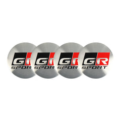 56/60mm Car Wheel Hub Center Cap Aluminum Metal Logo Stickers For Toyota Rav4 Corolla Camry Aqua Auris Cross Yaris TRD Prius GR