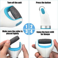 Electric Foot File Vacuum Callus Cleaning and Grinding Foot Treatment Tool Hard Dead Skin Cleaning and Remover Foot Care
