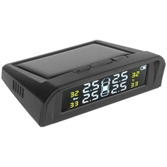 Tire Pressure Monitoring System Temperature Warning New C External Battery Version Sensors Solar TPMS Car Tyre Pressure Monitor