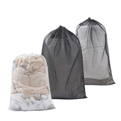 Large Size Laundry Mesh Bag Solid Color Drawstring Laundry Bag Anti-snagging Anti-deformation Mesh Clothes Washing Bag 60x90cm