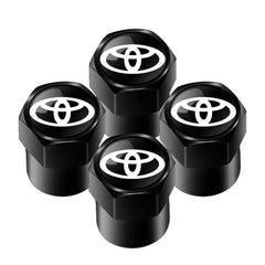 4Pcs/set Alloy Car Tire Valve Stem Air Caps Anti-theft Airtight Cover For Toyota Camry Yaris Hilux Prius Avensis Auris Corolla