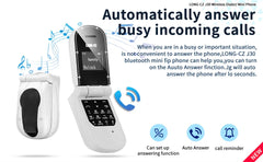 UNIWA J30 2G هاتف محمول صغير قابل للطي ببطاقة واحدة صدفية زر ضغط لاسلكي بلوتوث اتصال صوتي سحري سماعة أذن بدون استخدام اليدين