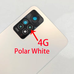 For Xiaomi Redmi Note 11 Pro 4G 5G , A+ Glass Back Rear Housing Cover 11E Pro Back Door Replacement Hard Battery Case