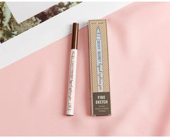 Dark Brown Eyebrow Pencil Microblading Eyebrow Pen Makeup Waterproof 4 Tip Eyebrow Pen Black Liquid Pen Enhancer Cosmetic