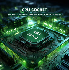 مجموعة اللوحة الأم ZSUS X99-8D4 مع وحدة المعالجة المركزية LGA2011-3 Xeon E5 2650 V4 DDR4 16 جيجابايت (1*16 جيجابايت) 2133 ميجا هرتز ذاكرة وصول عشوائي NVME M.2 SATA