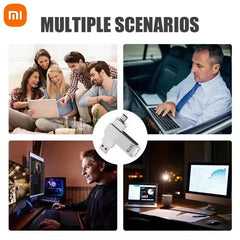 محرك أقراص فلاش Xiaomi 16 تيرابايت USB 3.2 عالي السرعة لنقل USB Type-c 2 في 1 8 تيرابايت 16 تيرابايت OTG Pendrive قرص فلاش مقاوم للماء للكمبيوتر