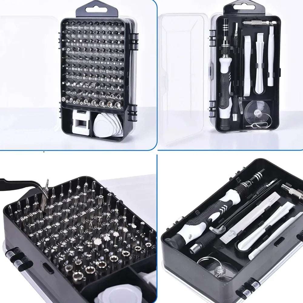 115 in 1 Multifunctional Precision Magnetic Screwdriver Set Computer PC Mobile Phone Equipment Repair Screwdrive Kit Hand Tools