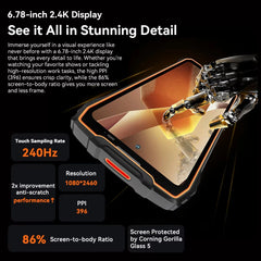 2025 NEW BLACKVIEW BL7000 5G Rugged Smartphone 24(8+16)GB 256GB Cerllphone 6.78" HD+2.4K Display 120Hz, Android 15 AI Smartphone