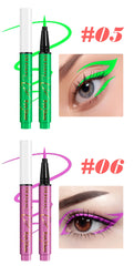 Fit Colors 12pcs/set colorful liquid UV waterproof Fluorescent Eyeliner Face Body Paint Pen long-lasting easy to remove