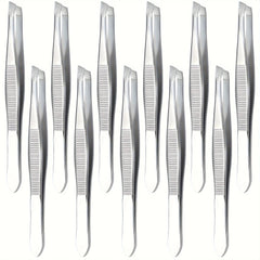 3/5/12Pcs Stainless Steel Tweezers Ingrown Hairs - Precision Tweezers for Fine Hair Remover for Women Eyebrow Tweezers for Wome