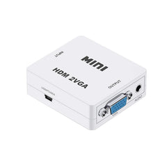 HD 1080P VGA to HDMI Adapter HDMI to VGA Converter with Audio Interface HDMI-compatible Adapter for Notebook Xbox360 DVD PS3 PC