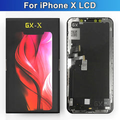 GX Series OLED For iPhone X XS 11 12 13 14 Pro Max Plus Mini LCD Display Touch Screen Digitizer Assembly Replacement