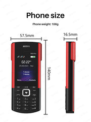 SERVO R25 PRO Originality Mobile Phone Dual SIM 2GGSM TWS Super Sound Blacklist Bluetooth Dial Speed Dial Auto Call Record Torch