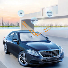 Car Sunshade Windshield Umbrella Front Sun Shade Parasol Foldable Summer Protection Car Heat Insulation Car Accessories