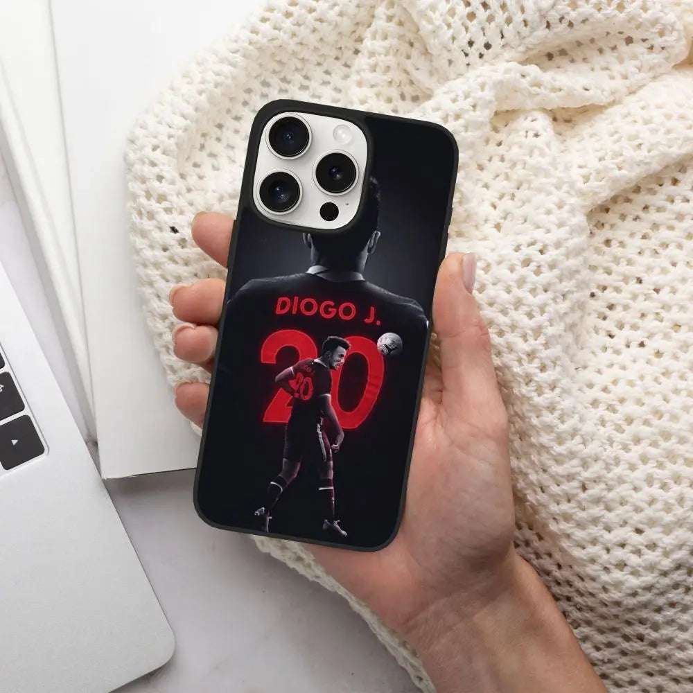 Diogo Jota Soccer Football Phone Case For iPhone 15 Pro TPU Shockproof Phone Cover