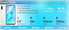 Huawei P30 Lite Global Unlocked Smartphone Android,6.15 inch,128GB ROM,24MP+32MP,Google Play Store, Mobile phone,Unlocked