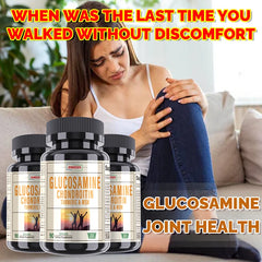 Glucosamine Chondroitin MSM - Promotes Skin, Nail and Joint Health, Antioxidant , Bone Density Health- Shellfish Free Supplement