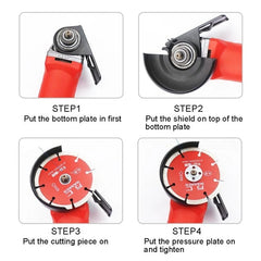 Hand Angle Grinder Base Balance Bracket Adjustable Thickened Steel Holder Cutting Machine Base Diy Woodworking Tools Protection