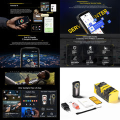 هاتف Ulefone Armor Mini 20 Pro 5G الذكي المتين 4.7 بوصة 64 ميجابكسل كاميرا ليلية 8 جيجابايت + 256 جيجابايت بطارية 6200 مللي أمبير هاتف محمول أندرويد 14 LED NFC
