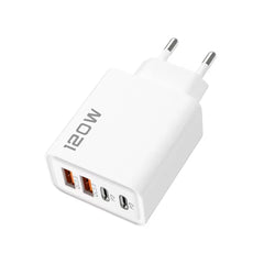 شاحن سريع 120 وات من النوع C Quick Charge 3.0 محول شاحن USB لأجهزة iPhone وSamsung وXiaomi PD USB شاحن سريع الشحن