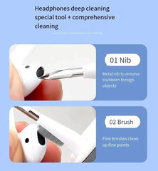 5-in-1 Cleaner Kit Laptop Screen Cleaner Kit Multifunctional Wireless Earphones Cleaning Tool For LPhone ChargingPort