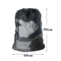 Large Size Laundry Mesh Bag Solid Color Drawstring Laundry Bag Anti-snagging Anti-deformation Mesh Clothes Washing Bag 60x90cm