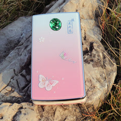 Women Flip Mobile Phone Slim Flashlight Cute Cover Style Dual Sim Big Push Button SOS Sound Recorde Cellphone