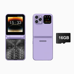 SERVO i16 PRO MAX Flip Mobile Phone 4 SIM Standby Speed Dial Magic Voice Flashlight Call Recording 2G GSM Button Fold Cellphones