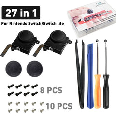 DATA FROG 3D Analog Joystick Thumb Stick Compatible Nintendo Switch Joy Pad Replacement Repair Kit Tool for Switch Lite