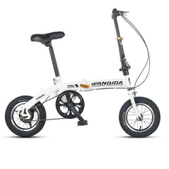 Cycling City Mini Folding Bicycle 12 Small Bike For Male And Female Students Portable Ultra Light Transmission Disc Brakes