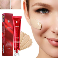 30g Red Upgrade FV Foundation Precious Luxury Waterproof Makeup Base Concealer Oil Control Hydrating Cream High Coverage