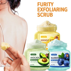 Body Scrub Face Collagen Body Wash SADOER Exfoliating Fruit Bath Salt Scrub Moisturizing Gentle Smooth Skin Refresh Cleaning Hot