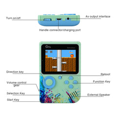 G5S 2.4 Inch Video Game Console Mini Portable Retro TV Handheld Game Player Built-in 500 Games AV Output Support 2 Player