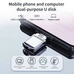 XIAOMI 2TB Metal Pendrive 2 IN 1 OTG 1TB 512GB USB Flash Drives Type C 2TB USB3.2 Pen Drive Memory Stick Type C For Cellphone PC