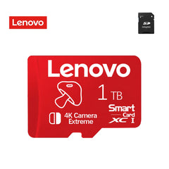 بطاقة ذاكرة Micro TF SD عالية السرعة من لينوفو V10 بسعة 2 تيرابايت، وبطاقة ذاكرة 1 تيرابايت و512 جيجابايت، وبطاقة ذاكرة 256 جيجابايت و128 جيجابايت، مثالية لجهاز نينتندو سويتش