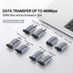 محول موصل Type C أنثى إلى Mini USB/Type C أنثى إلى Micro USB/Micro USB أنثى إلى Type C/Micro USB أنثى إلى Mini USB