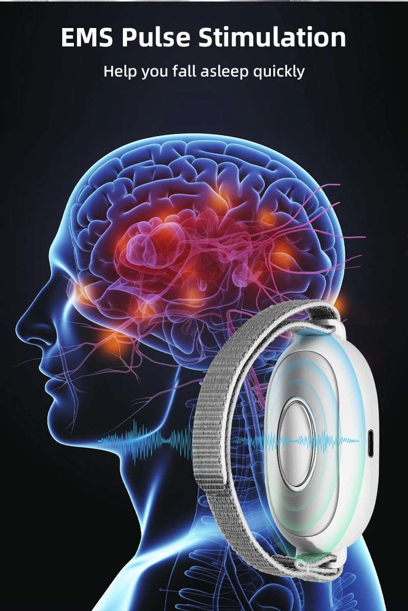 Two modes, 20 levels of intensity, intelligent sleep device, anxiety relief, neurological sleep, insomnia, and soothing device,