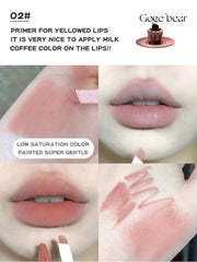 قلم تحديد الشفاه Nude Lip Liner Gege Bear Matte Velvet Lip Liner يدوم طويلاً ومقاوم للماء وقلم رسم خط الشفاه