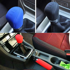 Gear Head Shift knob Cover Car Hand Brake Covers Handbrake Grips Gear Shift Collars Durable Silicone Interior Accessories