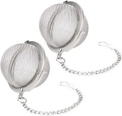 LMETJMA Tea Infuser Stainless Steel Mesh Tea Ball Tea Strainers Tea Infuser Strainer Filters for Loose Tea Herbal Spices JT148