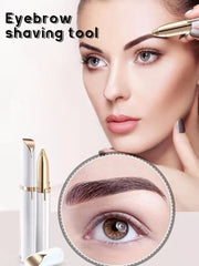 1pc Electric Eyebrow Trimming Tool For Beginners Automatic Electric Eyebrow Trimmer Nose Hair Shaving Brush Scraper Battery Ver