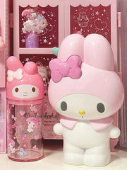 1pc Cute Cartoon Hello Kitty Pen Container Student Stationery Cute Fashion My Melody Desktop Storage Pen Box Girls Ornament Gift