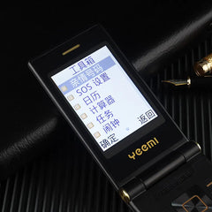 Yeemi G10-C 2G GSM Dual SIM Dual Screen Flip Feature Phone Big Fronts For Elder 2.8 inch FM Mp3/Mp4 Bluetooth Cheap Cellphone