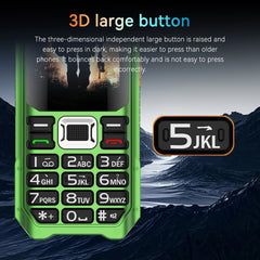 هاتف محمول متين M6000 GSM 2G Network 4 بطاقات SIM Magic Voice مقبس 3.5 مم شاشة 2.4 بوصة لوحة مفاتيح كبيرة هاتف محمول لكبار السن