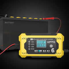 12V6A smart battery charger AGM Start stop battery European regulation full stop reverse protection lead-acid charger