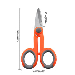 420 Stainless Steel Fishing Scissor Accessories Electrician Portable Scissors Plier Cut PE Braid Line Lure Carp Fishing Tools