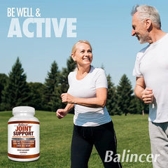 60/120 Glucosamine & Chondroitin & MSM 3-in-1 Capsules - Joint Health Support Supplement - Non-GMO, Vegetarian Capsules